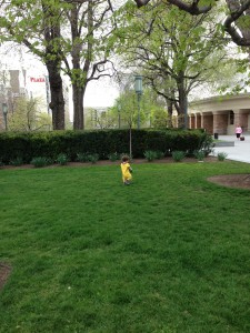 Running away from the pressure.