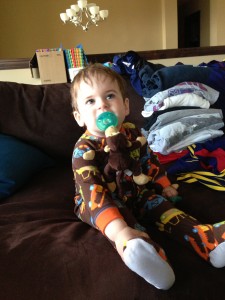 He watched the RSL game for about 4 seconds, just long enough to get this picture.