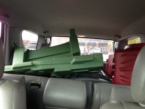 The guy at Toys R Us loved me when I made him take every single part out of the box that was too big for my car.